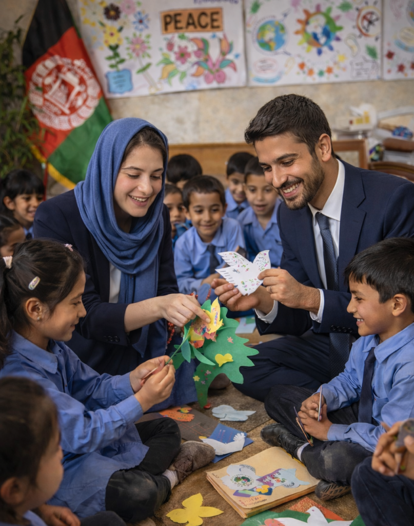 teaching crafts for peace in class