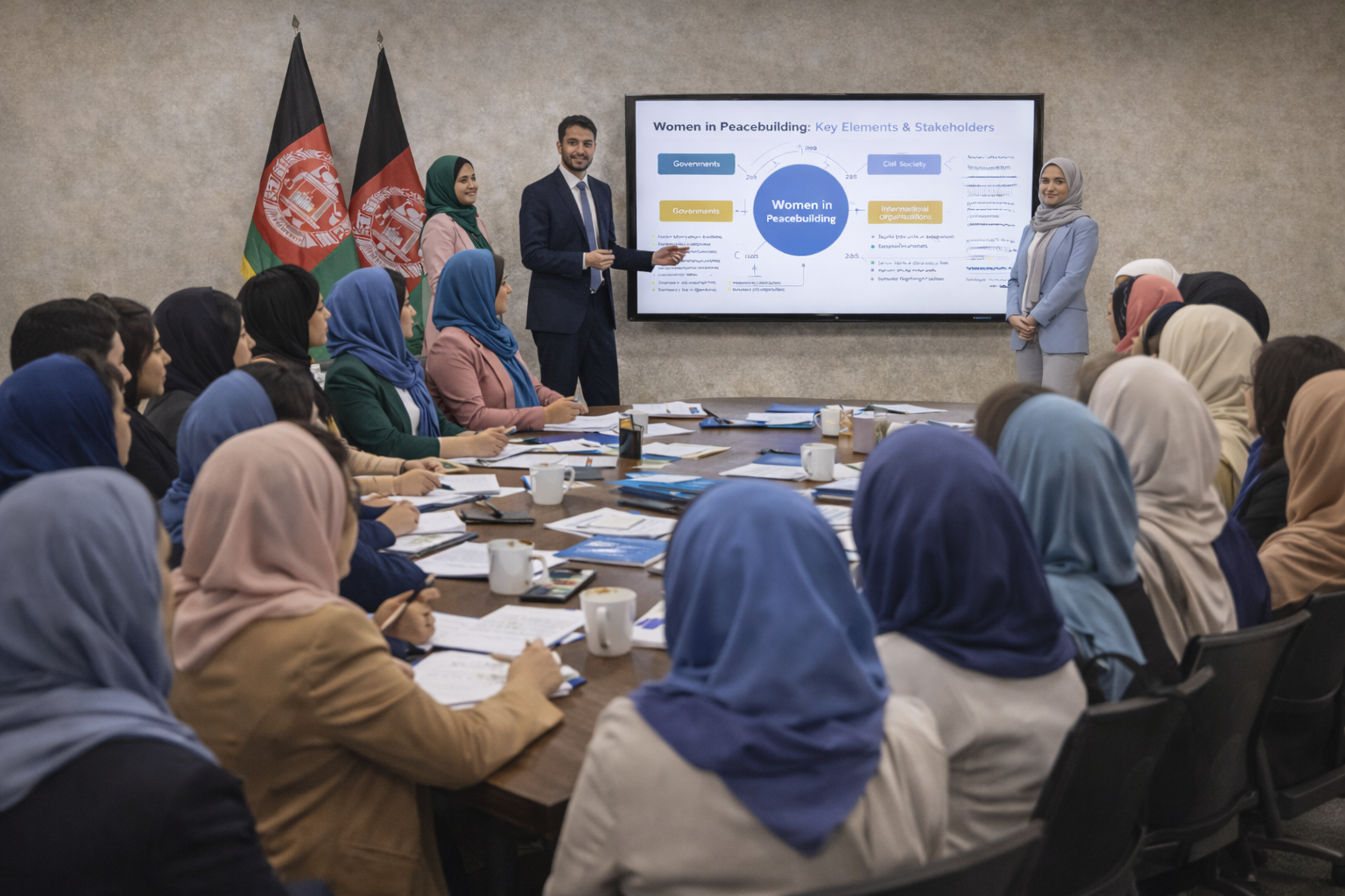 women in peacebuilding seminar session