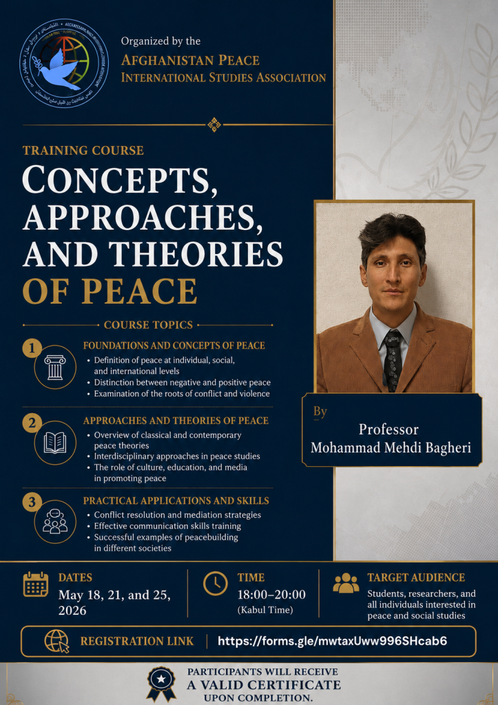Concepts, Approaches, And Theories of peace